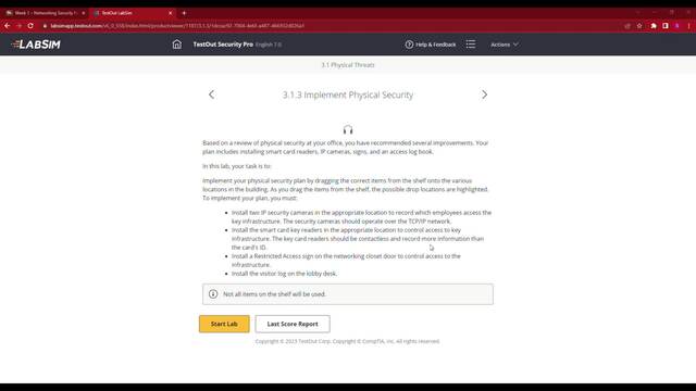 TestOut Security Pro 7.0 - Lab 3.1.3