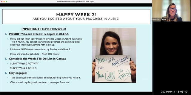 MAT110 Announcement - Week 2
