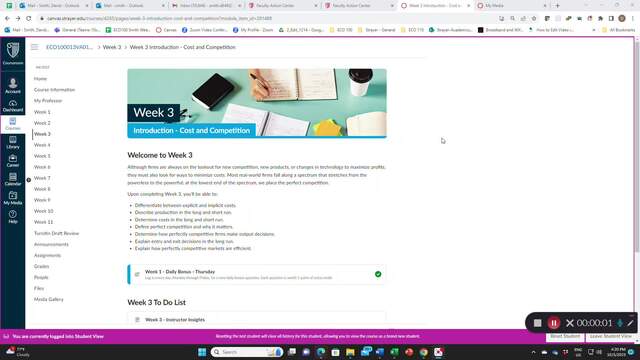 ECO 100 Week 3 Microeconomics Case Study