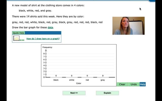 Constructing a bar graph for non-numerical data.mp4