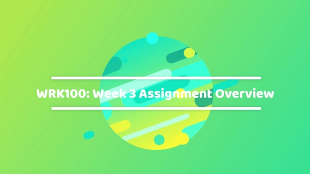 week 3 assignment powerpoint portfolio