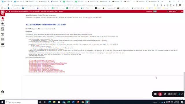 ECO 100 Week 3 Microeconomics Case Study Instructions