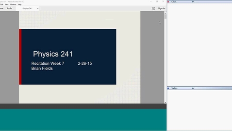 Thumbnail for Physics 241 Recitation 7 2018-07-02 
