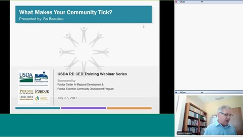 Thumbnail for entry USDA RD Training Series -Webinar #1 What Makes your Community Tick?