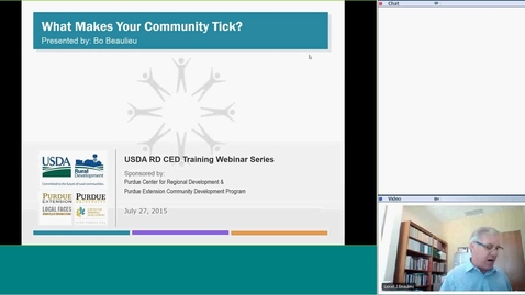 Thumbnail for USDA RD Training Series -Webinar #1 What Makes your Community Tick?