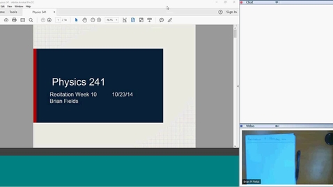 Thumbnail for Physics 241 Recitation 9 2018-07-09