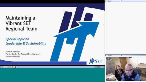 Thumbnail for entry SET-Maintaining a Vibrant SET Regional Team: Special Topic on Leadership and Sustainability