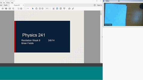 Thumbnail for Physics 241 Recitation 8 2018-07-06