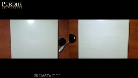 Thumbnail for Fall 2025 - MA366 - Chen (7:28)
