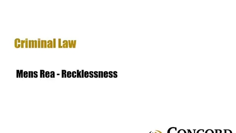 Thumbnail for Recklessness