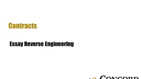 Thumbnail for Essay Reverse Engineering