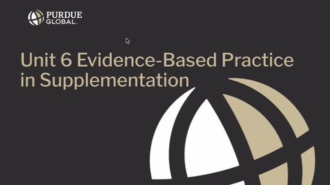 Thumbnail for Unit 6 NS460 Kaltura