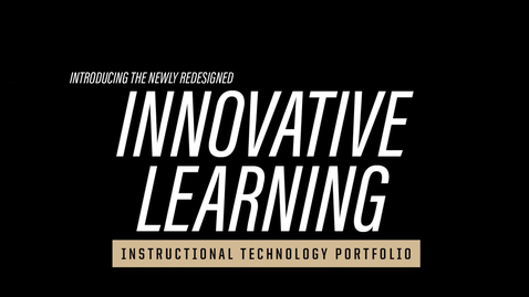Thumbnail for Innovative Learning Instructional Technology Portfolio Demo
