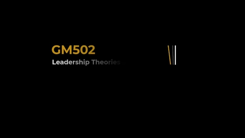 Thumbnail for entry GM502 Holistic Approach