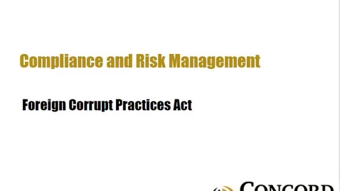Thumbnail for Foreign Corrupt Practices Act