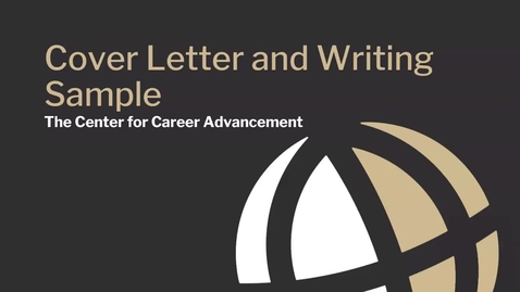 Thumbnail for Law Cover Letter and Writing Sample
