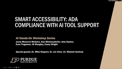 Thumbnail for March 5, 2026: Smart Accessibility: ADA Compliance with AI Tool Support