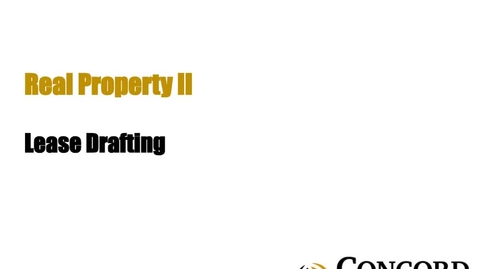 Thumbnail for Lease Drafting