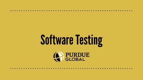 Thumbnail for IN256 - Software Testing
