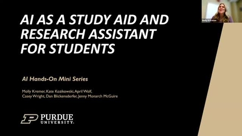Thumbnail for February 28, 2025: AI as a Study Aid and Research Assistant for Students