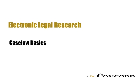 Thumbnail for Caselaw Basics