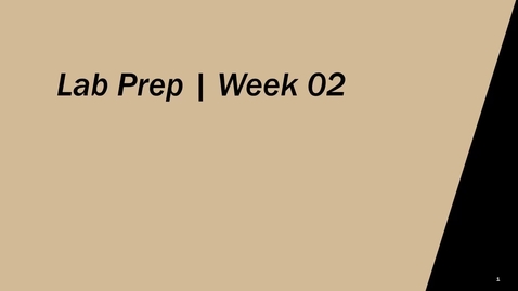 Thumbnail for MFET - Week 02 - SP26 - Lab Prep - Quiz