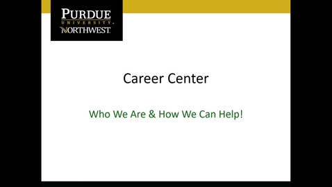 Thumbnail for Career Center NSO Presentation