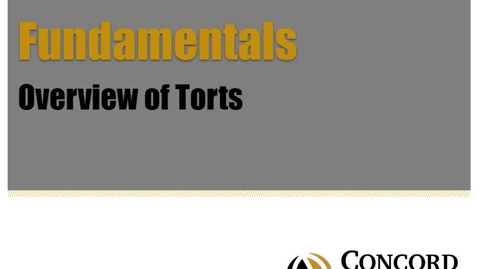 Thumbnail for Fundamentals_Torts