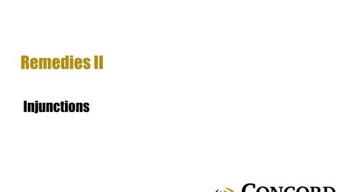 Thumbnail for Injunctions