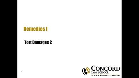 Thumbnail for Tort Damages 2