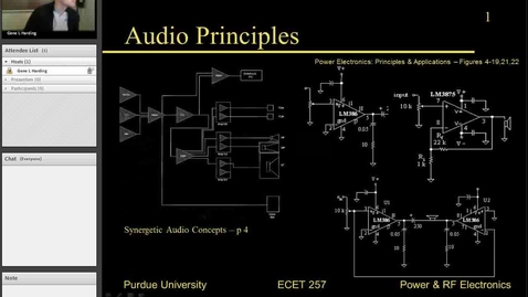 Thumbnail for ECET257 Lecture 20_  Audio Principles, Sp13_0