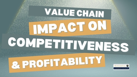 Thumbnail for The Value Chain’s Impact on Competitiveness and Profitability - Unit 2 Quiz