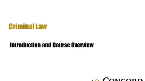 Thumbnail for Introduction and Course Overview