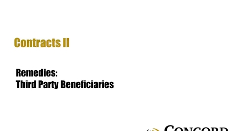 Thumbnail for Third Party Beneficiaries