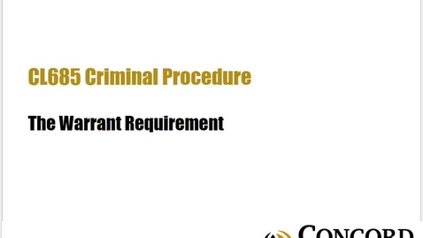 Thumbnail for The Warrant Requirement