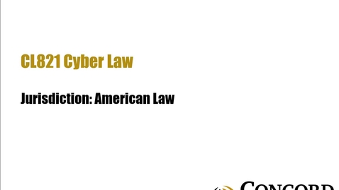 Thumbnail for Jurisdiction: American Law
