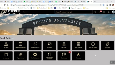 Thumbnail for Adding goals to SuccessFactors