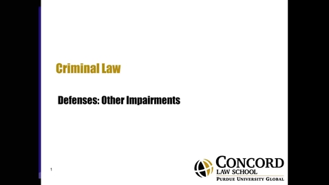 Thumbnail for Defenses: Other Impairments