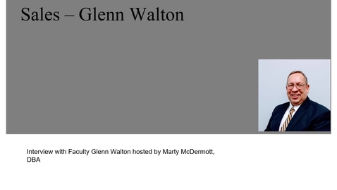 Thumbnail for Glenn Walton Interview with Marty McDermott