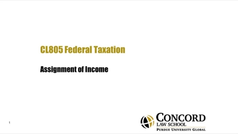 Thumbnail for Assignment of Income
