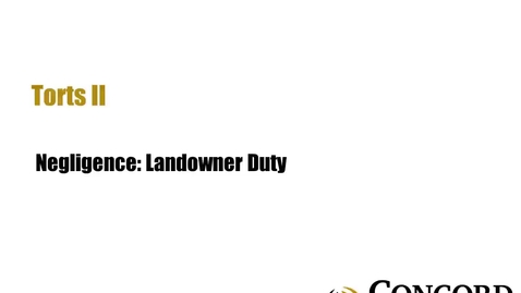 Thumbnail for Landowner Duty