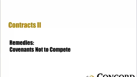 Thumbnail for Covenants Not to Compete