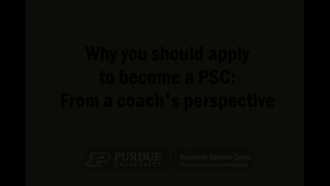 Thumbnail for entry Peer Success Coaching Recruitment Video (2021)