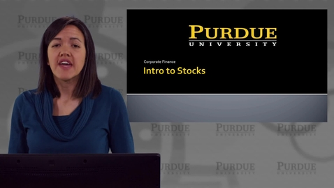 Thumbnail for entry Intro to Stocks