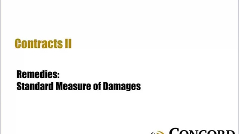 Thumbnail for Standard Measure of Damages