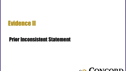 Thumbnail for Prior Inconsistent Statements