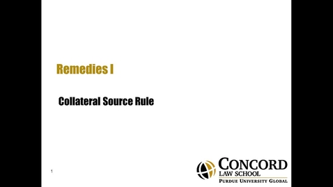 Thumbnail for Collateral Source Rule