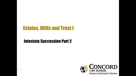 Thumbnail for Intestate Succession Part 2