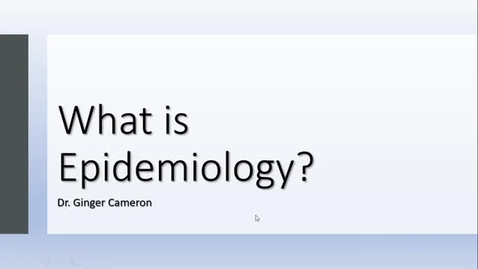 Thumbnail for What is Epidemiology?