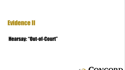 Thumbnail for Hearsay Out-of-Court